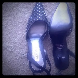 Black brand new heels with rhinestones
